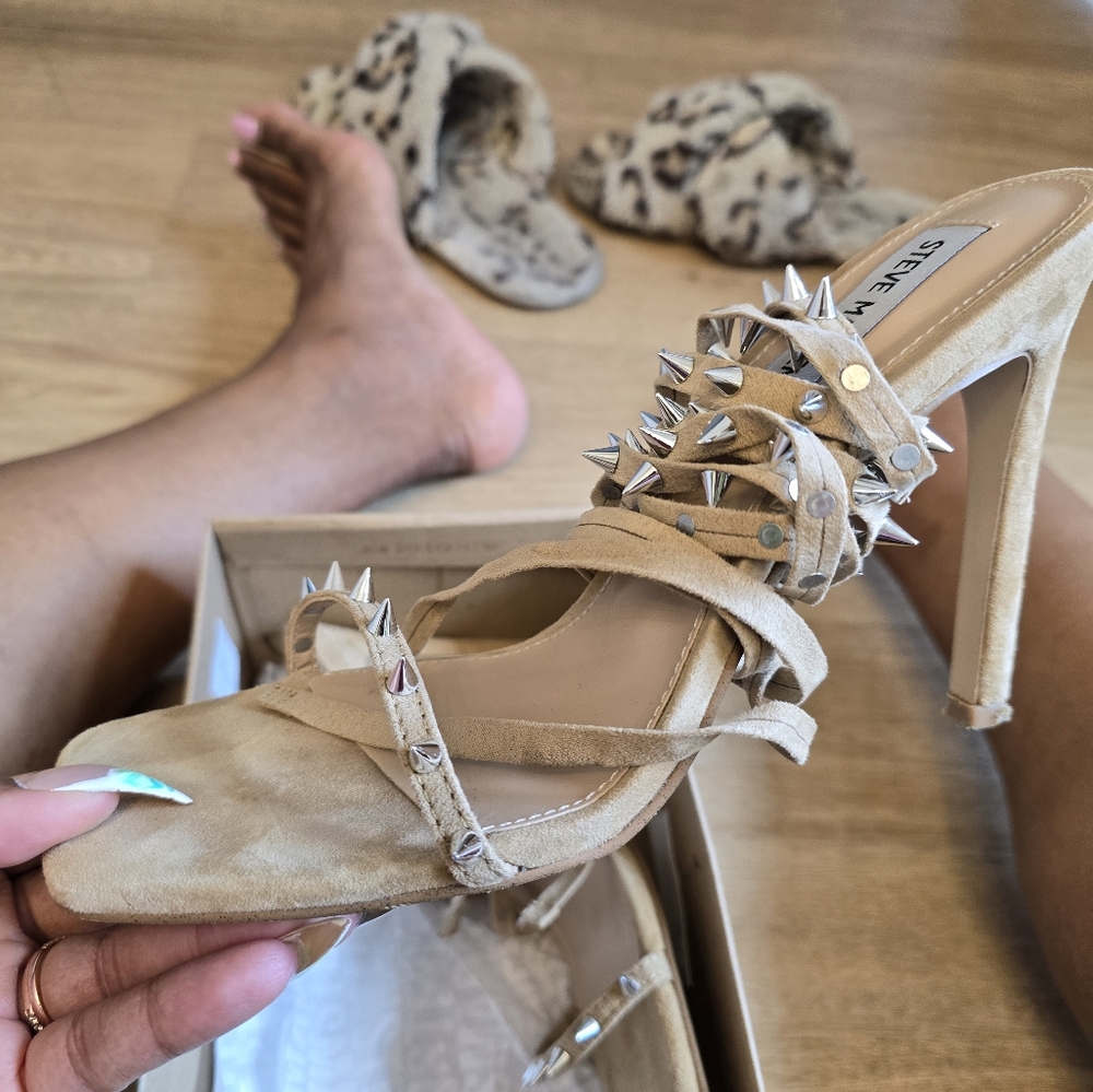 Steve Madden Spiked wrap ankle heels - Picture 4 of 6